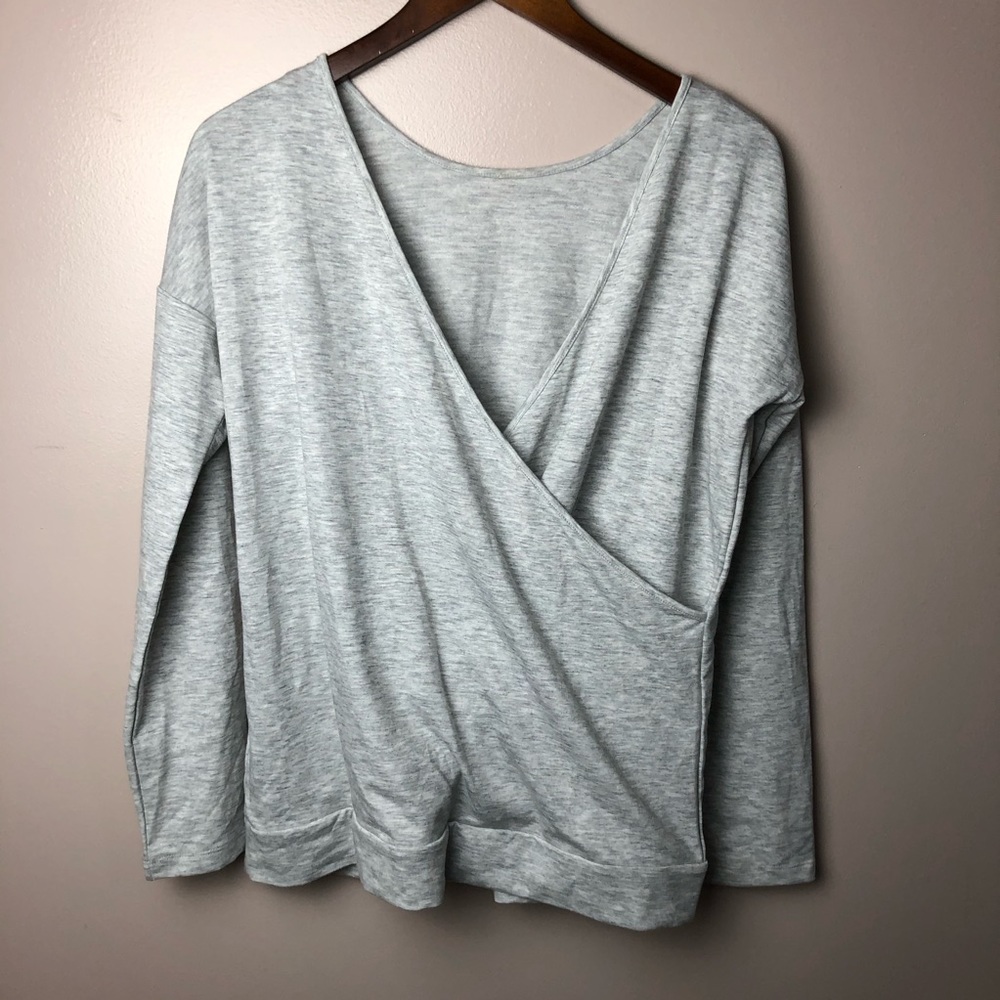 Banana Republic Factory Grey Reversible Top Medium